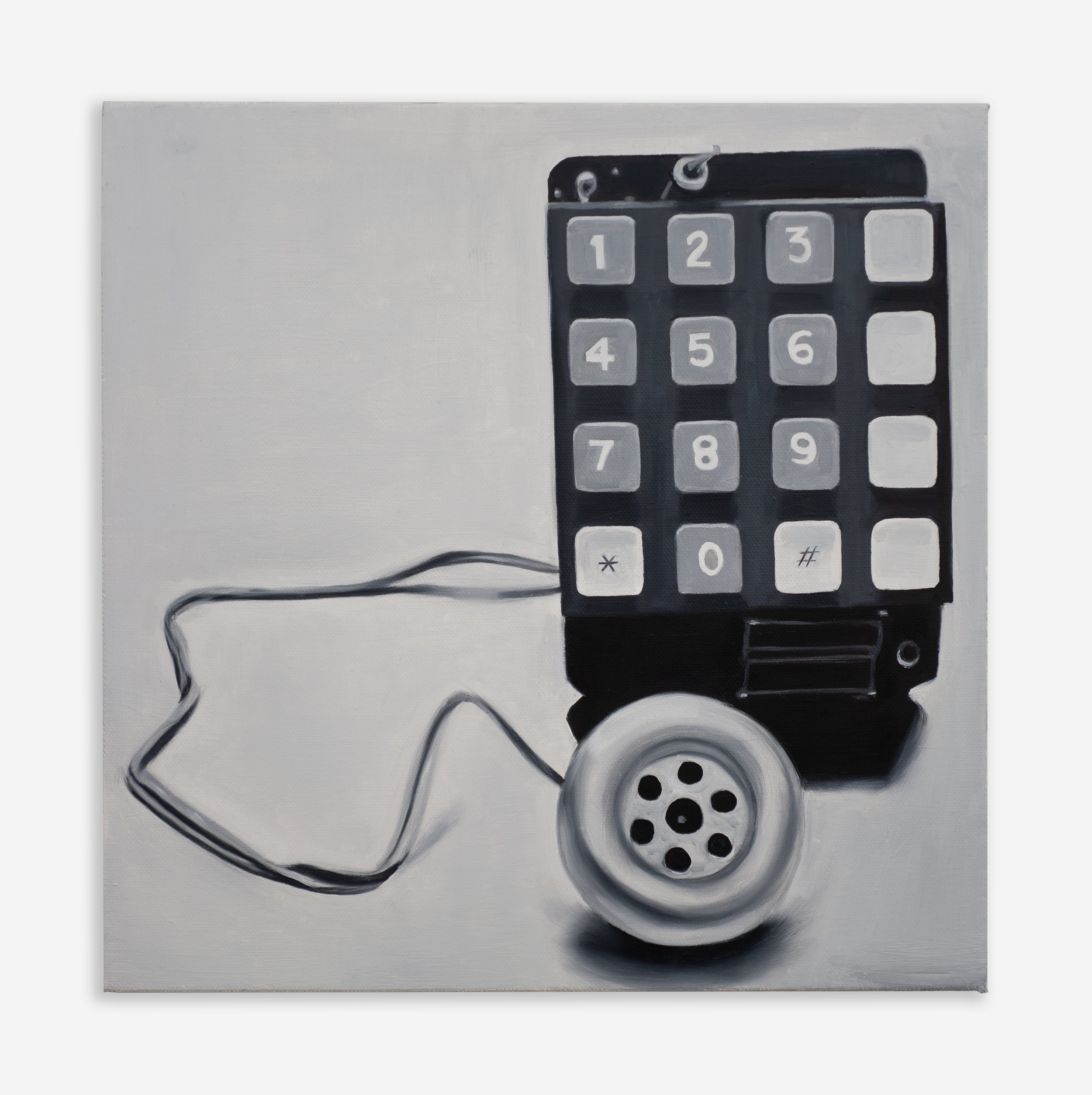 Tan Mu, Blue Box, 2021. Oil on canvas, 30.5 x 30.5 cm (12 x 12 in).