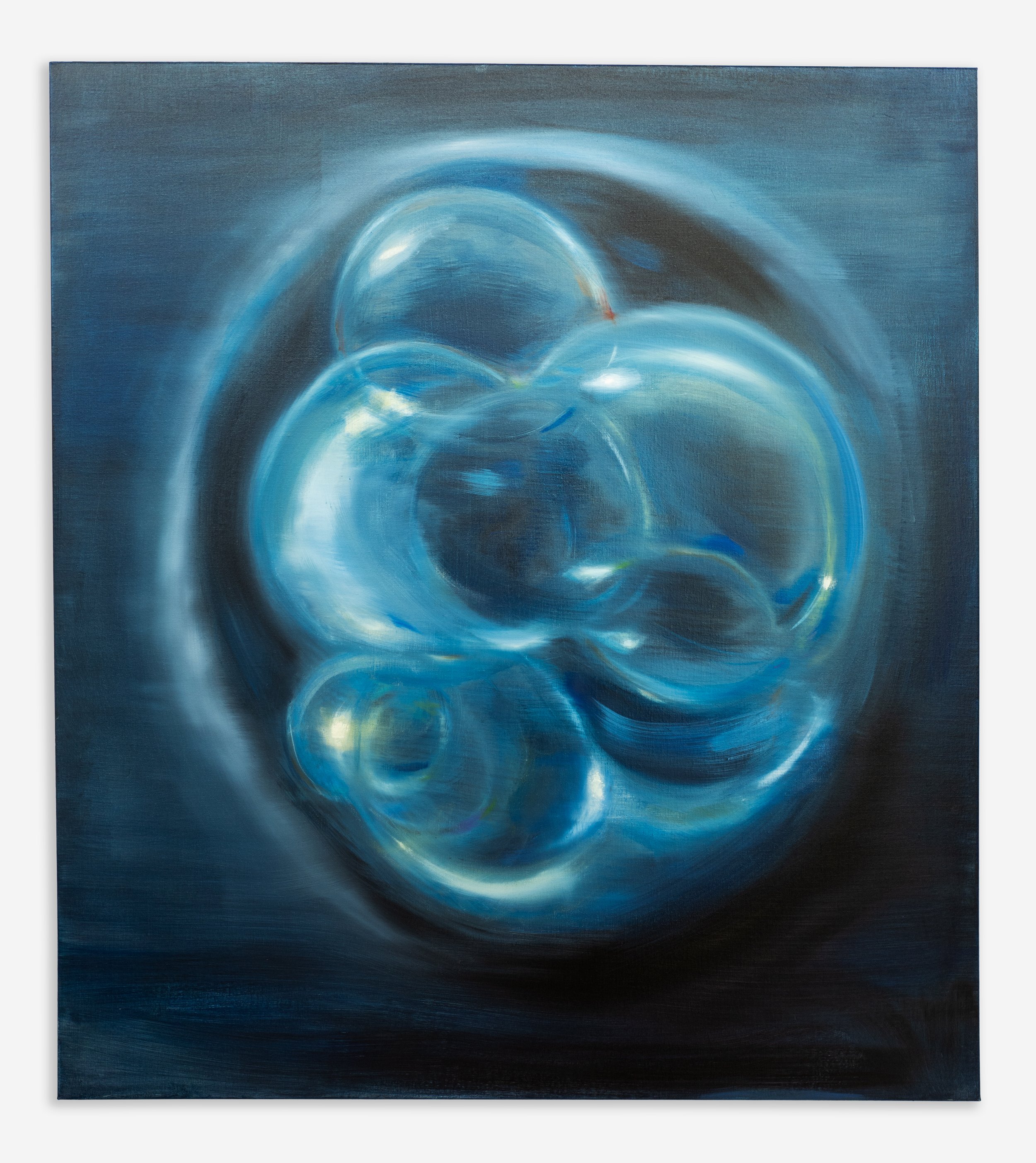 Tan Mu, Embryo, 2022. Oil on linen, 102 x 91 cm.