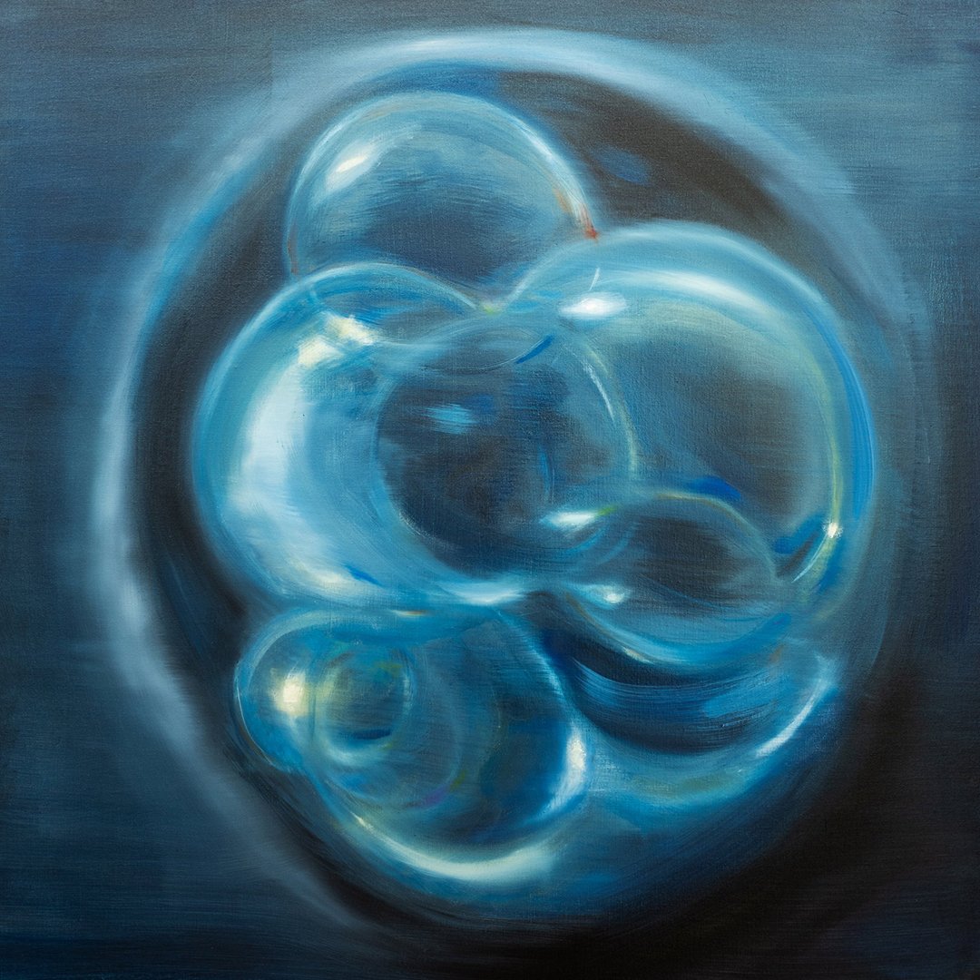 Tan Mu, Embryo (2022), showing microscopic perspective