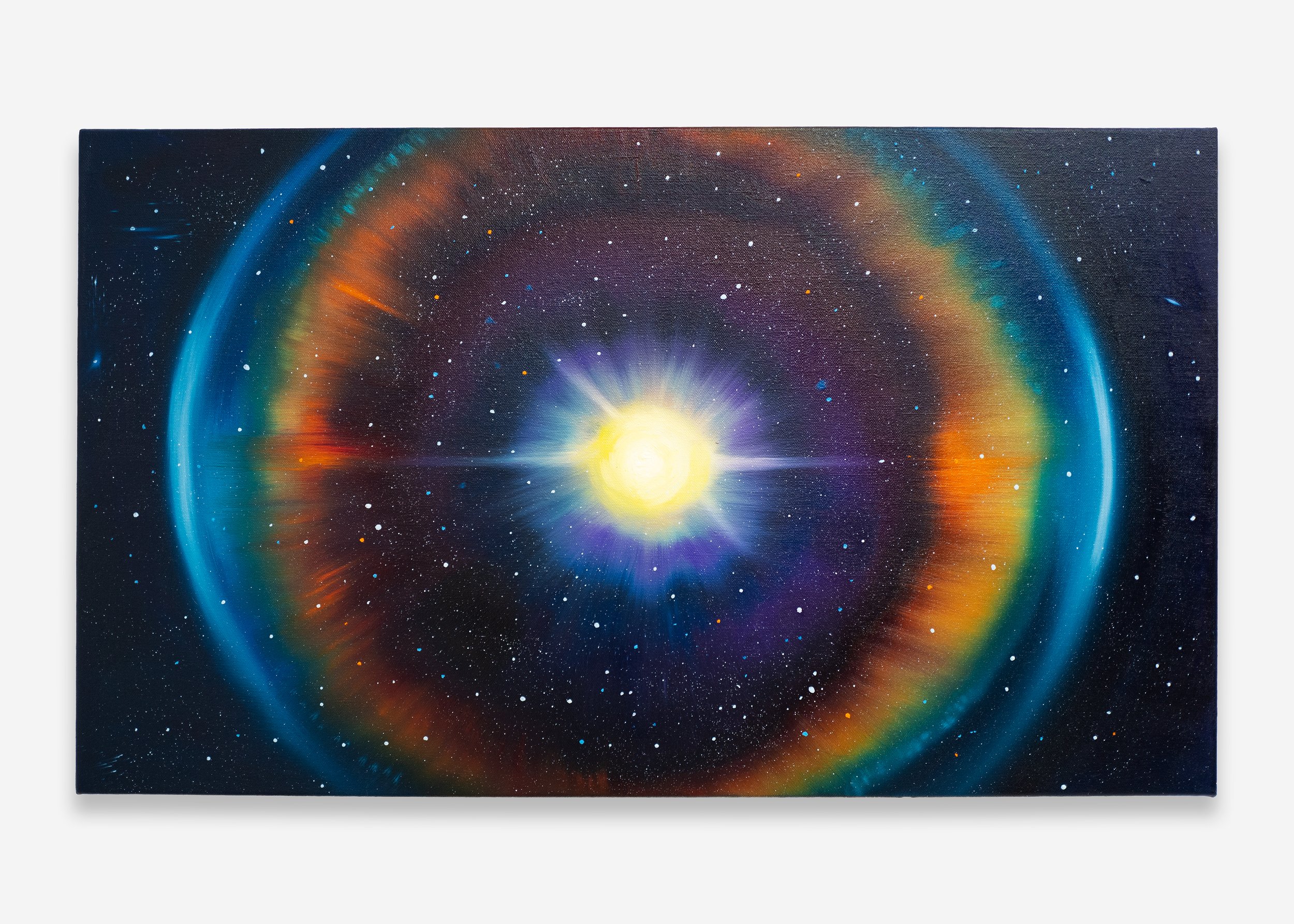 Tan Mu, Gaze: Observable Infinity 02, 2025, detail of the concentric rings