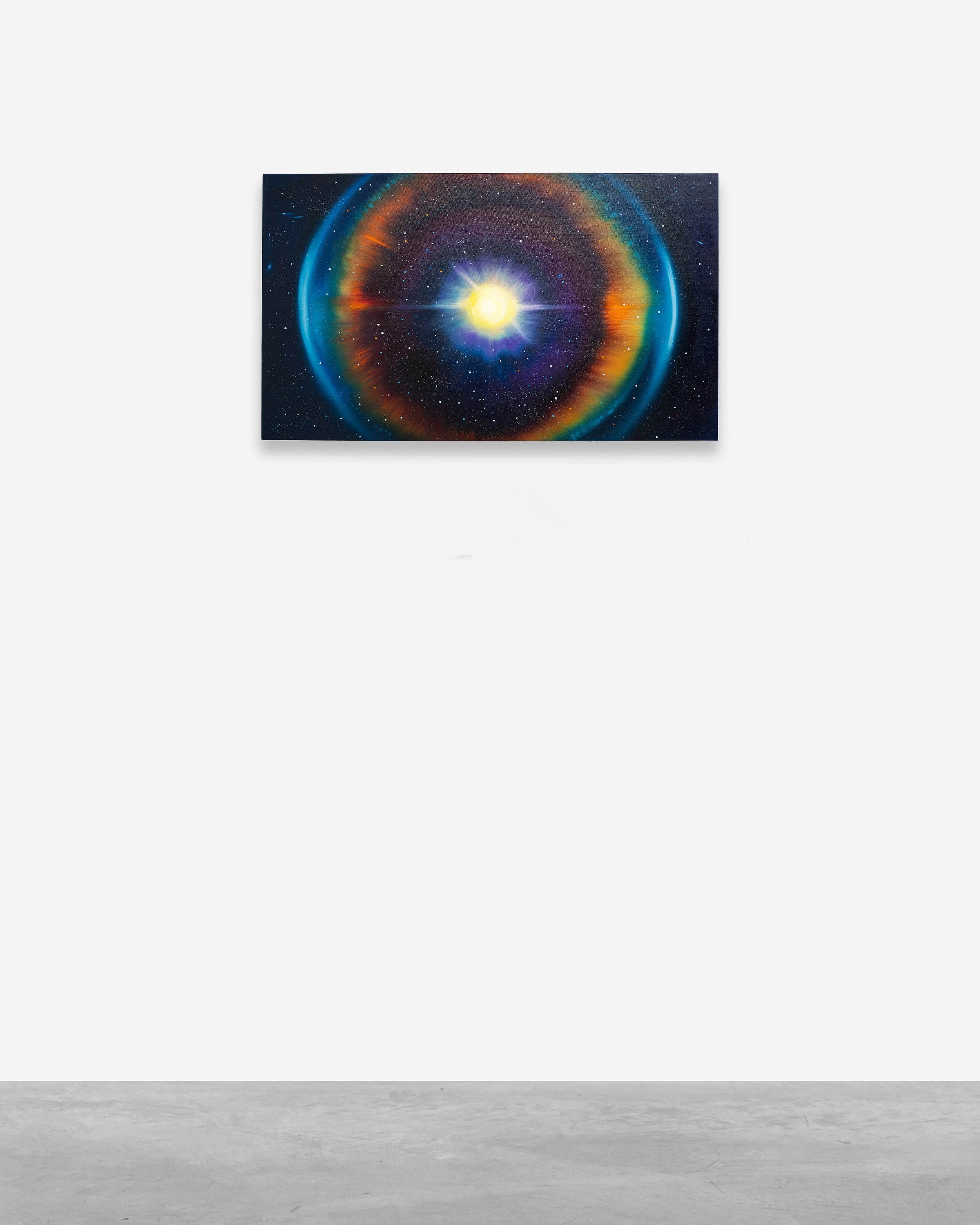 Tan Mu, Gaze: Observable Infinity 02, 2025. Detail of central iris.