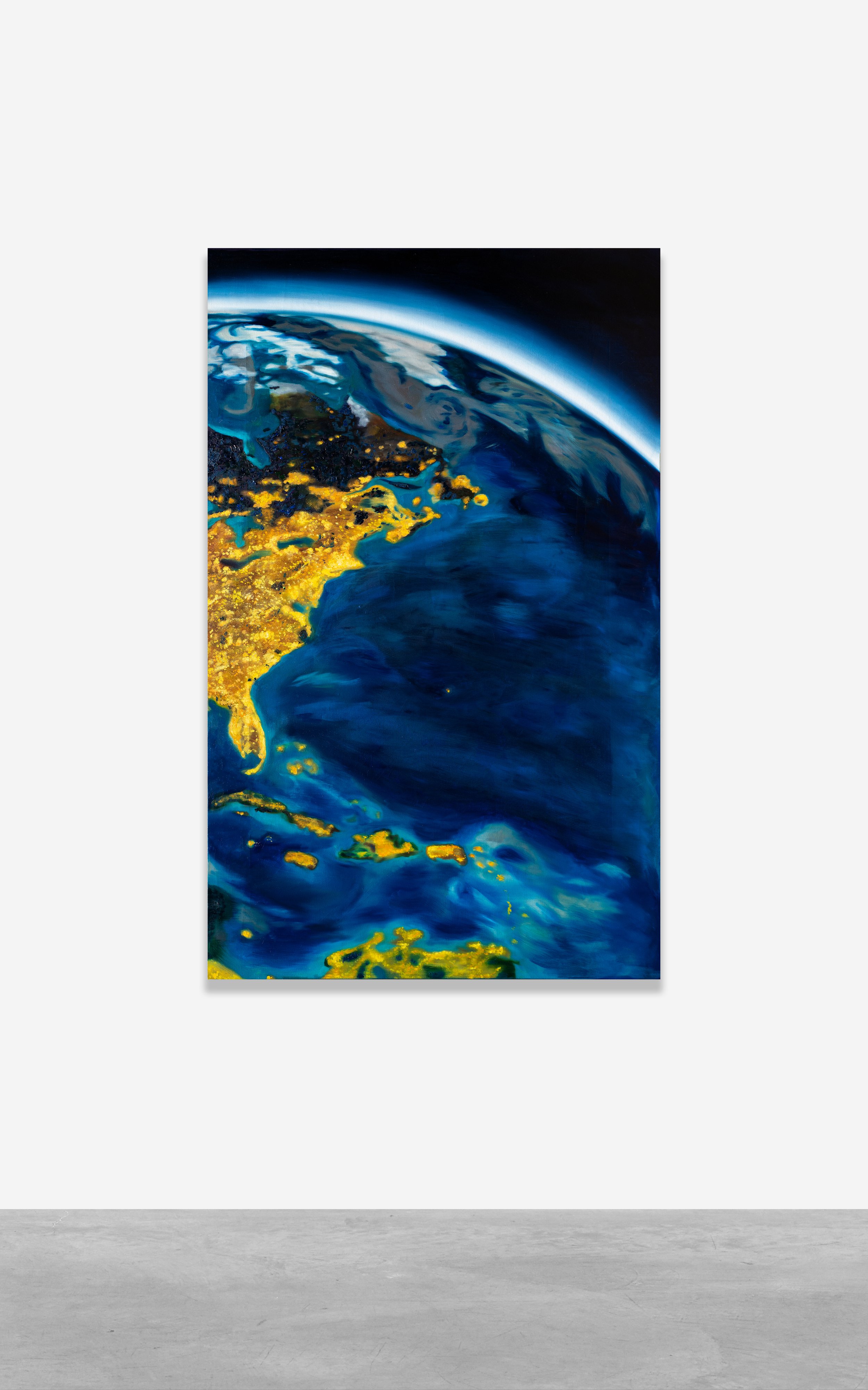 Tan Mu, Horizons 01, 2024. Oil on linen, 122 x 76 cm.