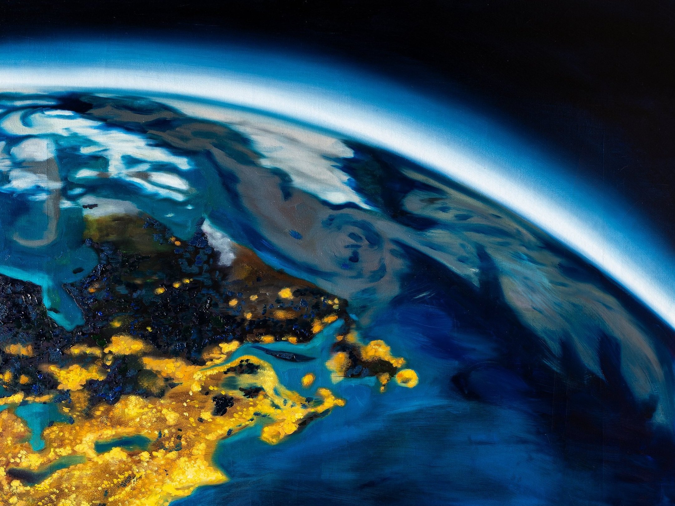 Detail of Horizons 01 city lights