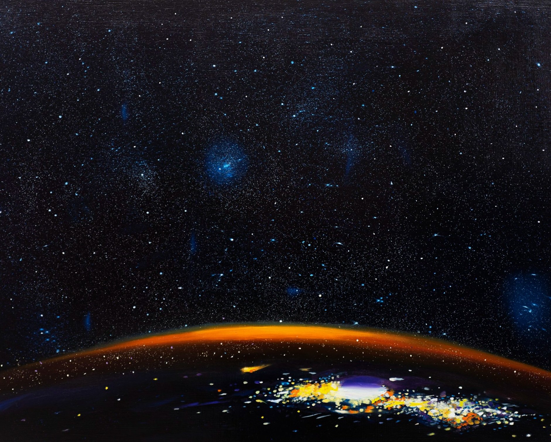 Tan Mu, Horizons 03, 2024. Oil on linen, 46 x 61 cm.