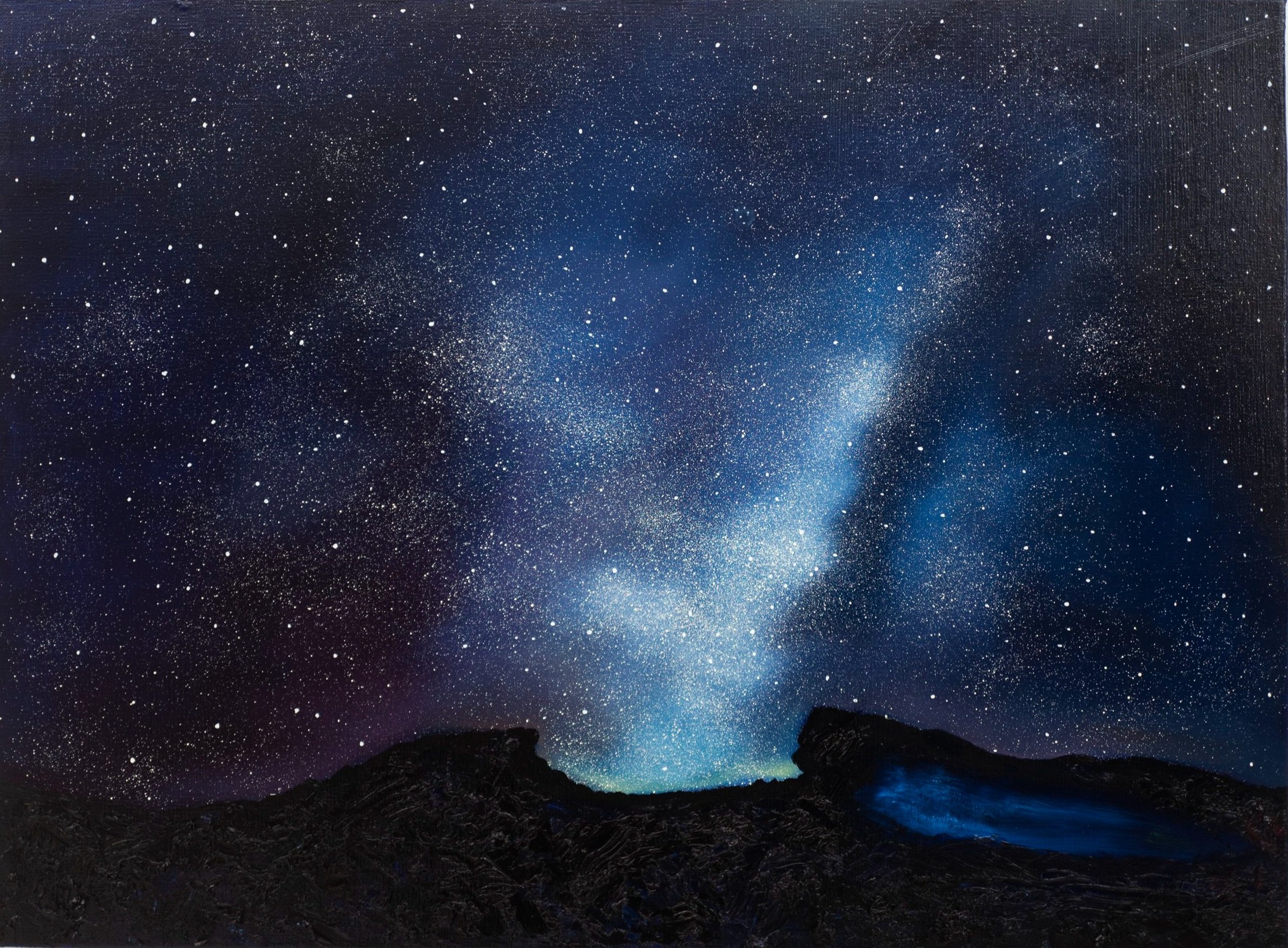 Tan Mu, Horizons 05, 2024, oil on linen, 46 x 61 cm