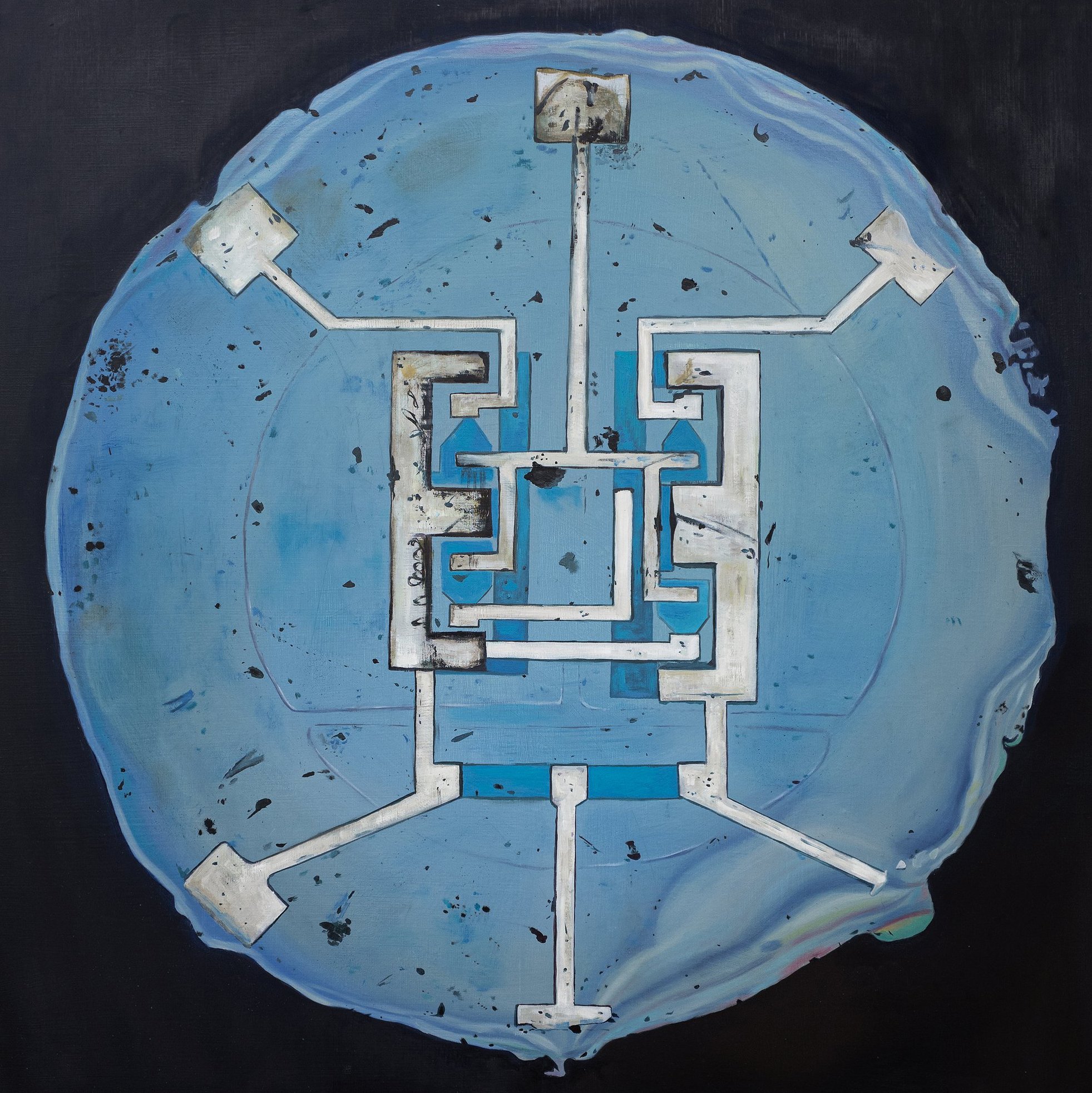 Logic Circuit, 2022, oil on linen