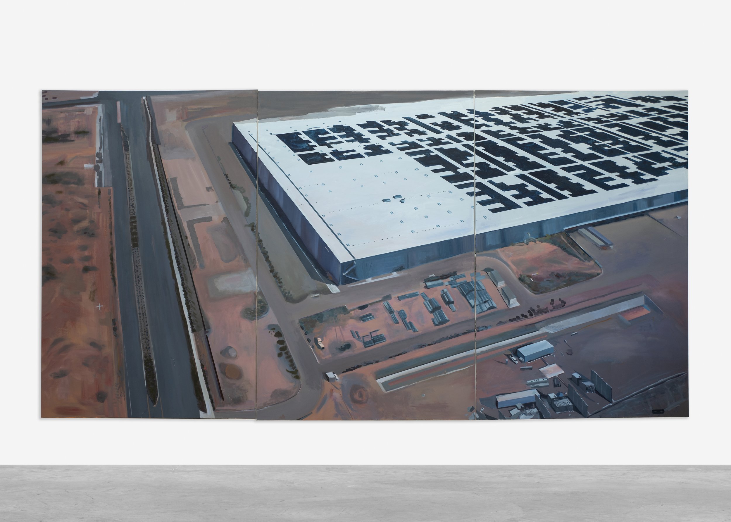 Tan Mu, Memory, 2019. Left panel: divers descend toward classical ruins.