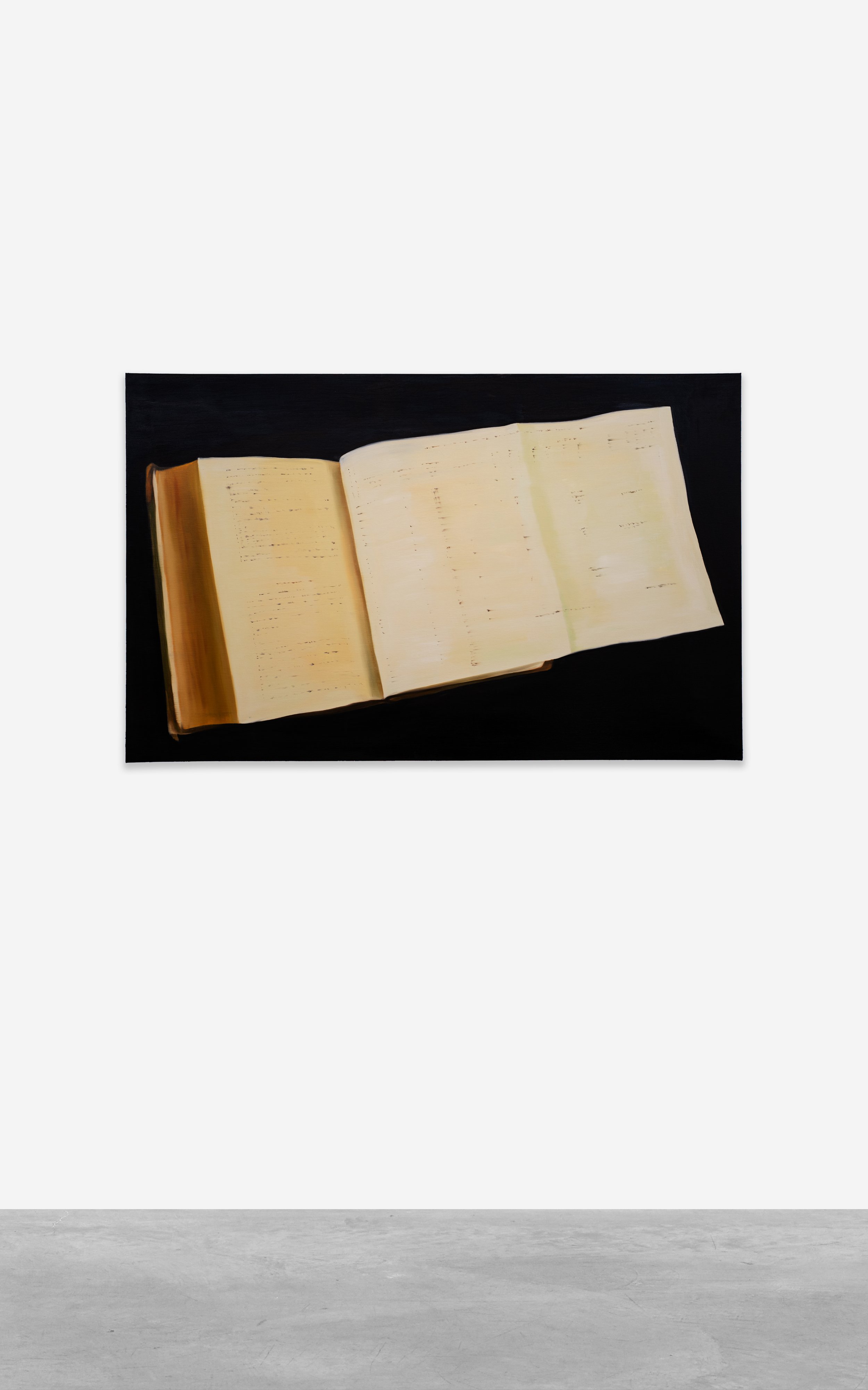 Tan Mu, The Note G, 2022. Oil on linen, 76 x 122 cm.