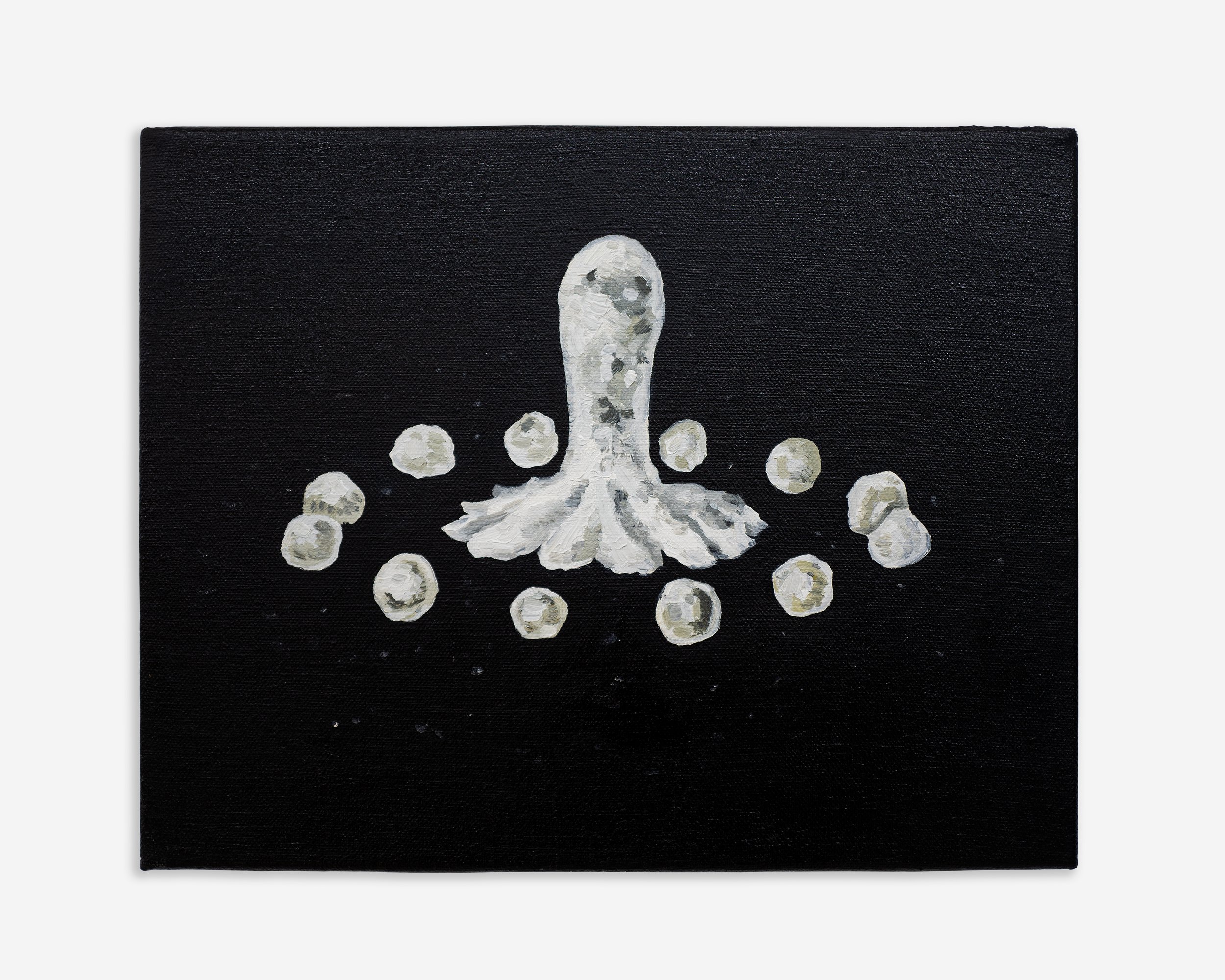 Tan Mu, The Splash of a Drop 1 (2022), detail of crown formation