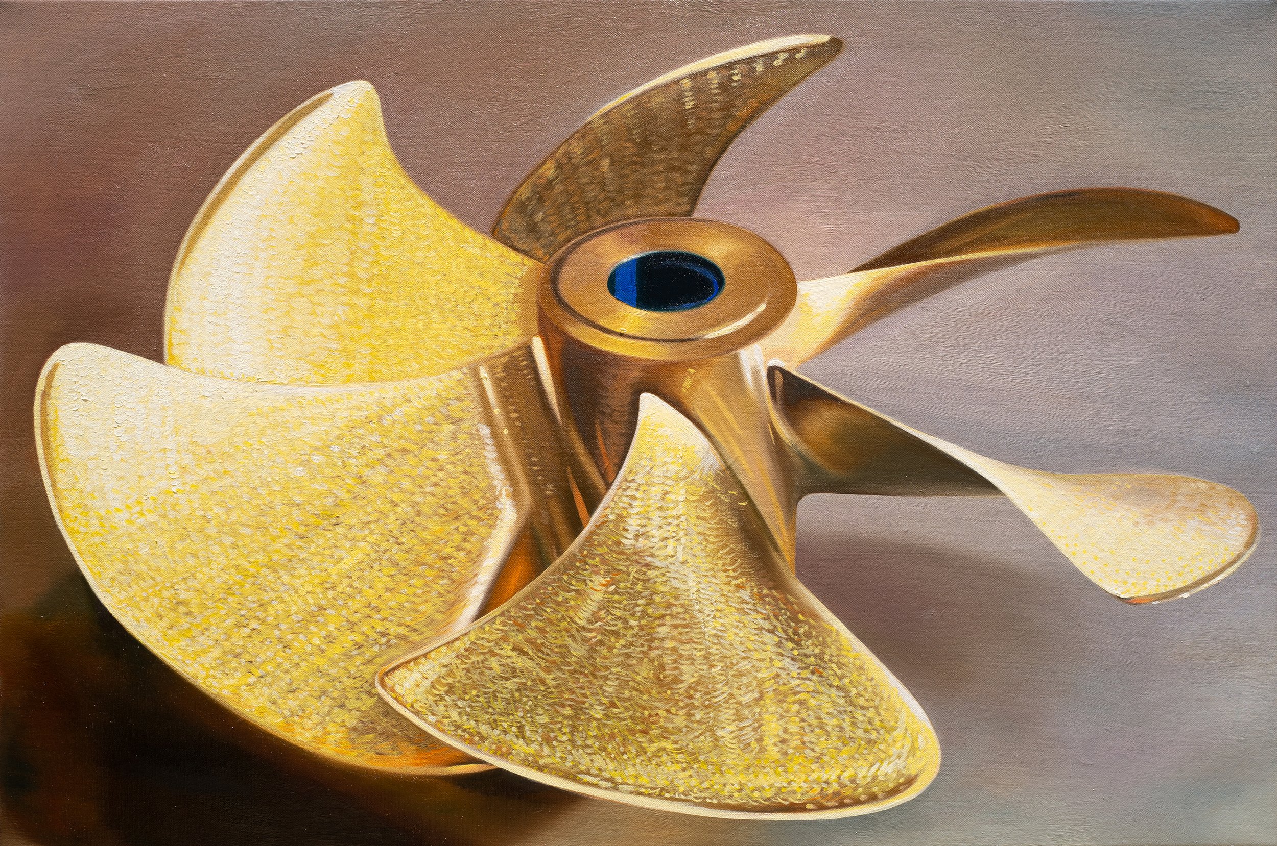 The Wave 03, 2024, detail of spiral blade structure