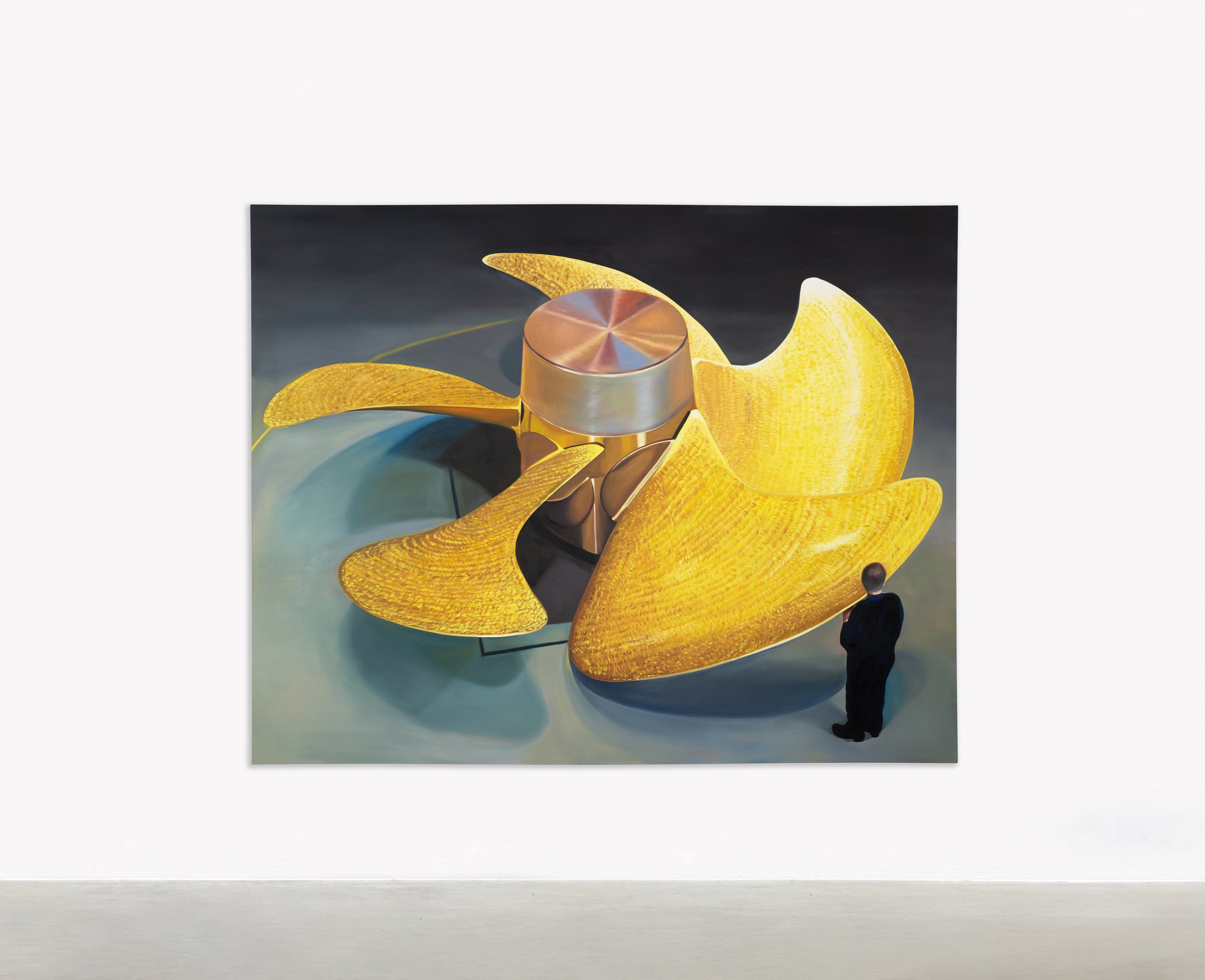 Tan Mu, The Wave, 2023. Oil on linen, 193 x 244 cm.