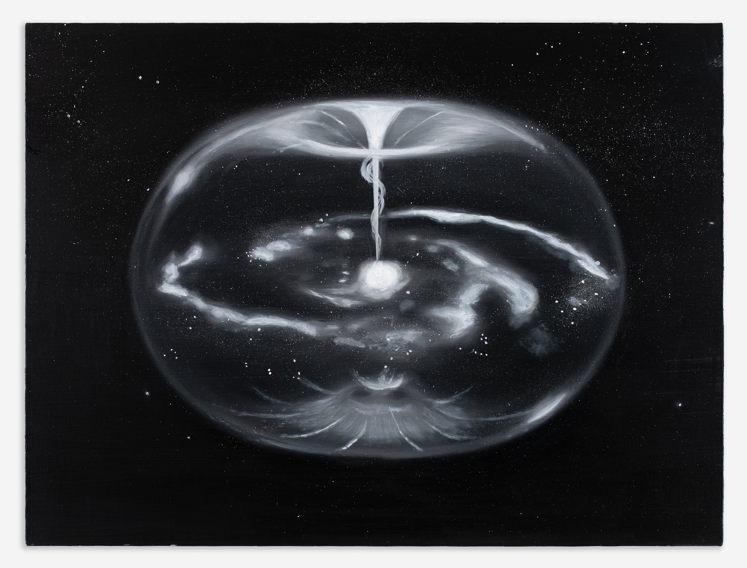 Tan Mu, Torus, 2020. Oil on linen, 46 x 61 cm (18 x 24 in).