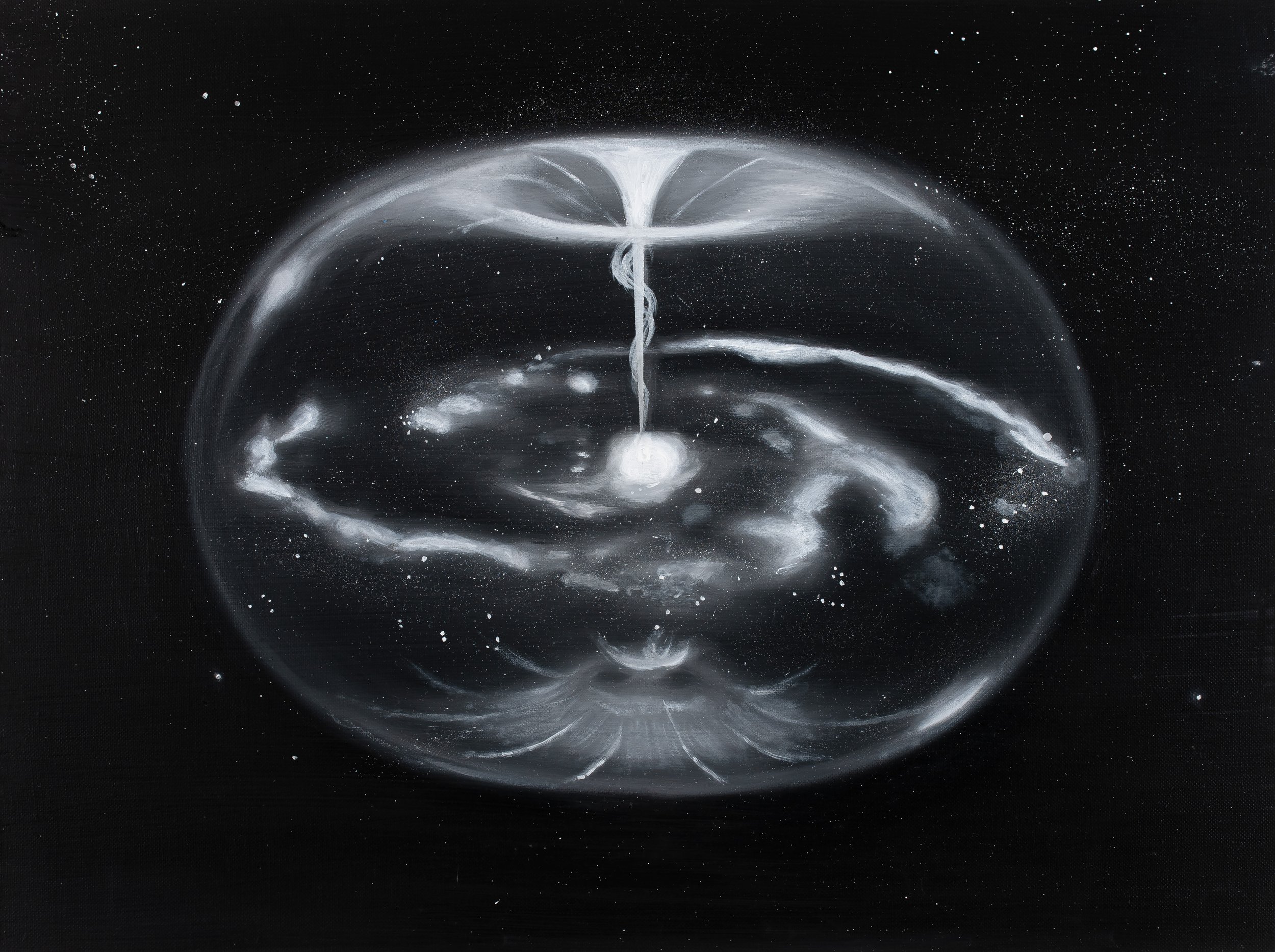 Tan Mu, Torus (2020), showing self-sustaining energy system