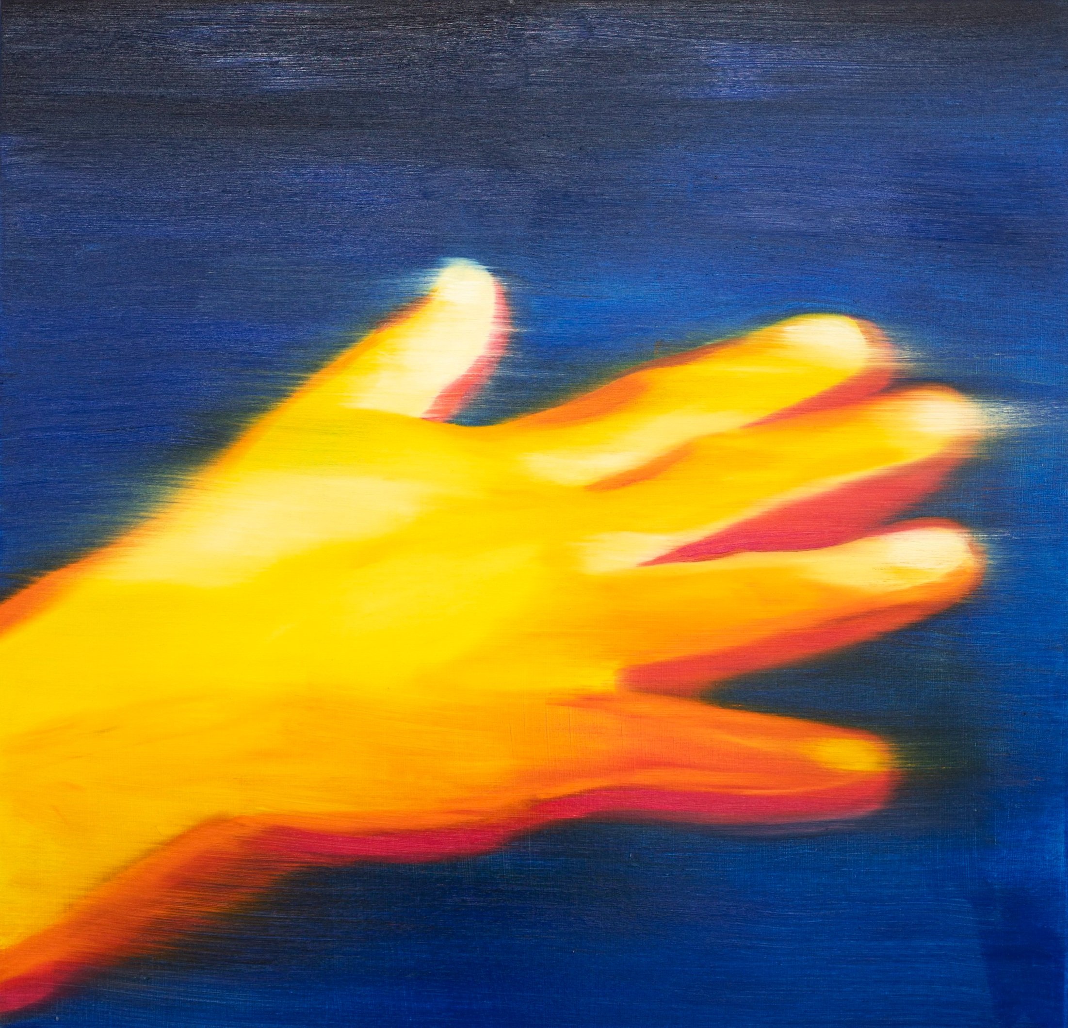 Tan Mu, Touch, 2022, oil on linen, full composition