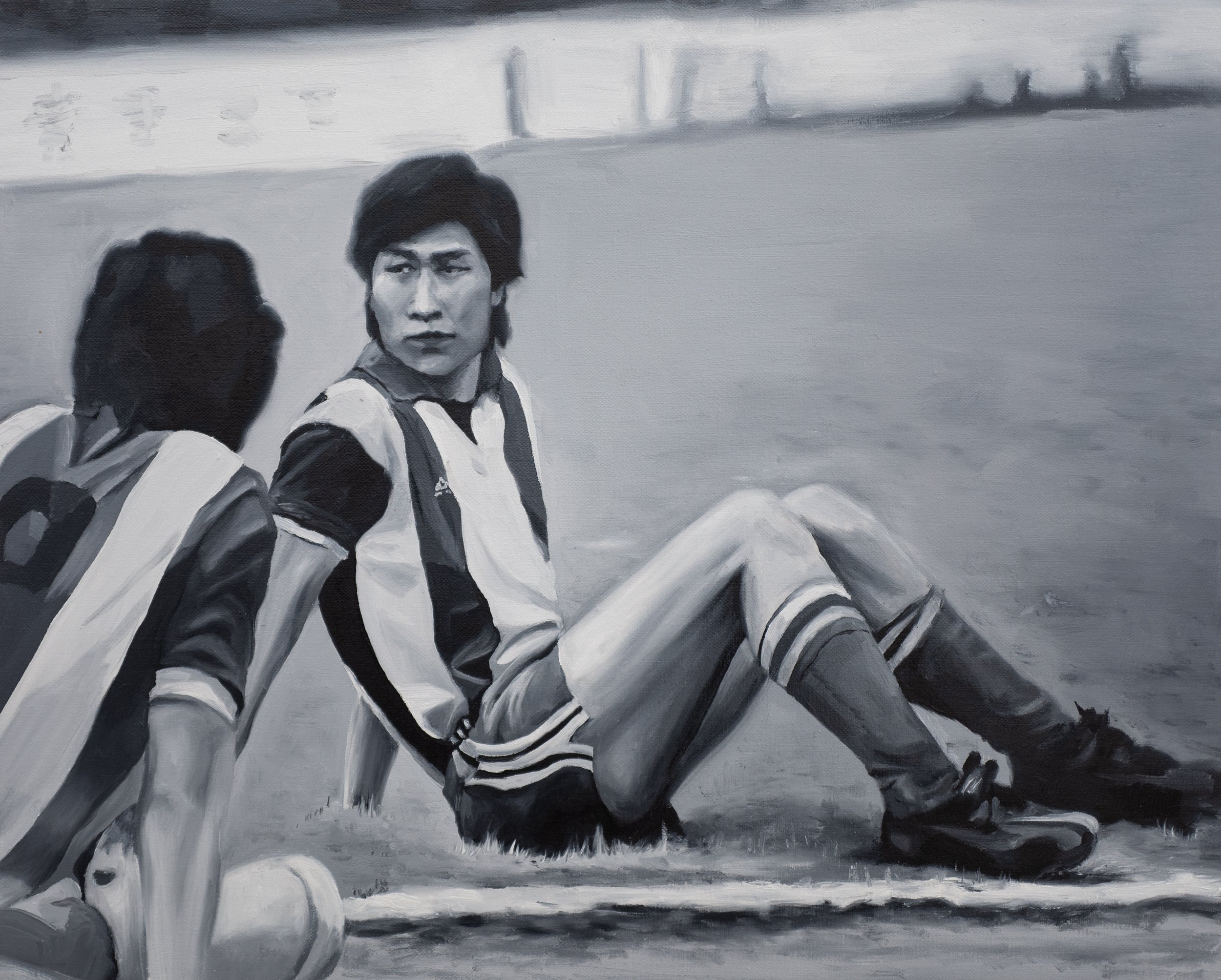 Tan Mu, Turf, 2021, installation view at SIGNAL, Peres Projects, Milan, 2022